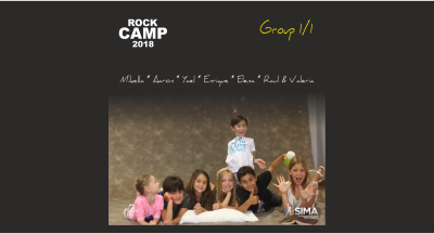 Rock Camp 2018 Group 1 Week 1 ORIGINAL song – Slumber Party